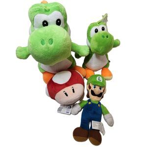 Nintendo Stuffed Plush | Yoshi Toad Luigi Lot